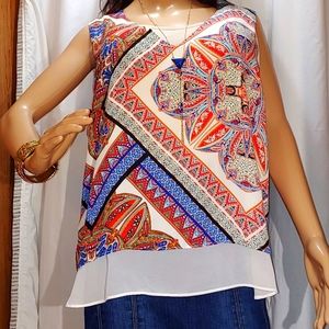 Rose & Olive XL sleeveless blouse